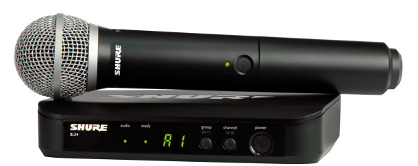 Shure BLX24 PG58 Sistema Vocal sem Fio
