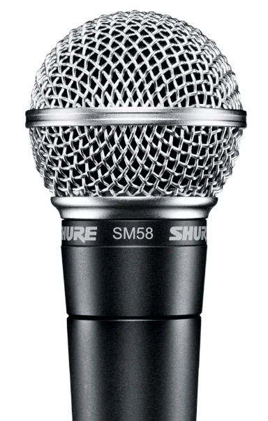 Shure SM58 Microfone Dinâmico Cardioide para Vocal--
