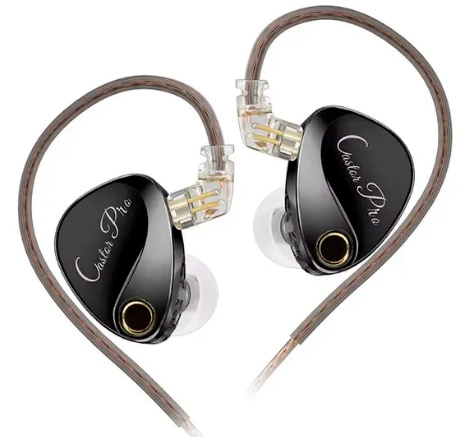 KZ Castor Pro Fone In-Ear sem Microfone - Preto Bass-up