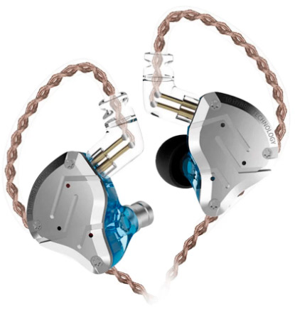 KZ ZS10 Pro Fone In-Ear sem Microfone - Azul