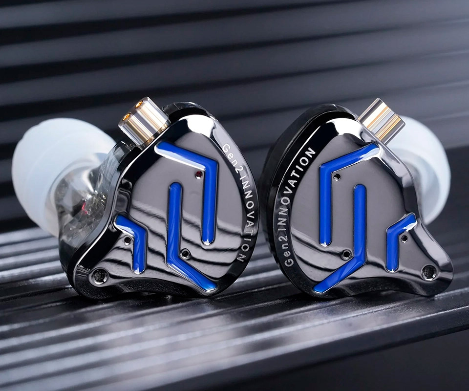 KZ ZSN Pro 2 Fone In-Ear sem Microfone - Azul--