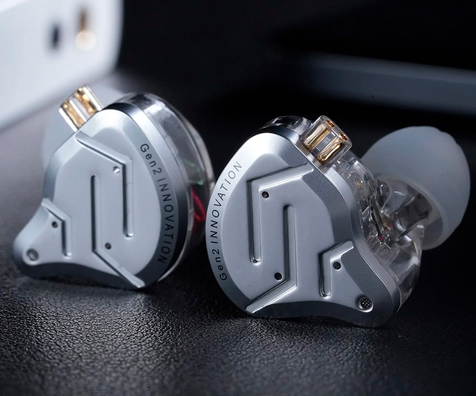 KZ ZSN Pro 2 Fone In-Ear sem Microfone - Branco--