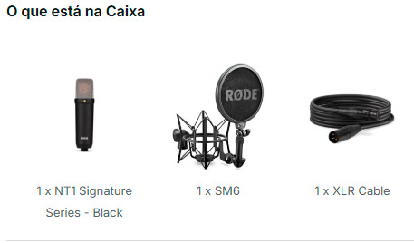 NT1 Signature Rode Microfone - Preto---