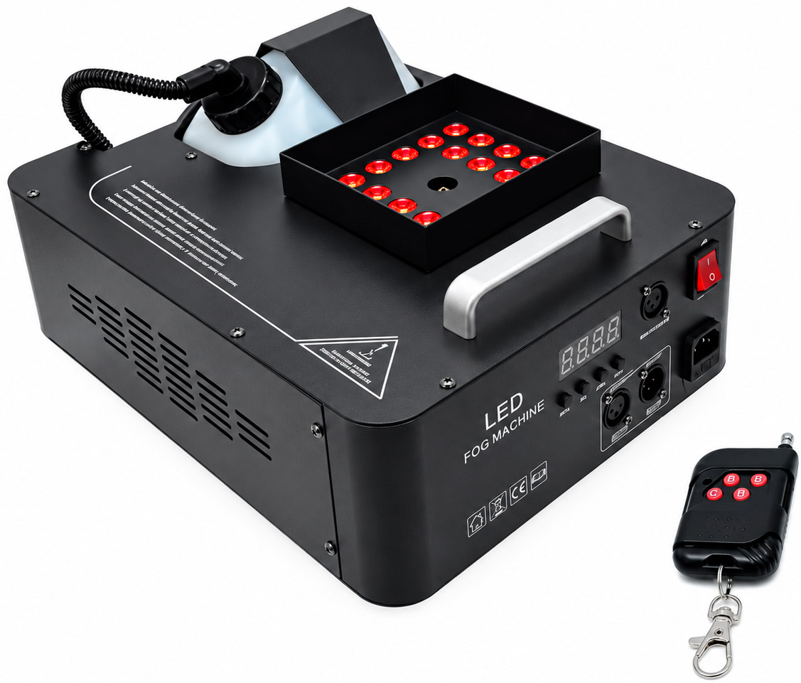 QZ-09 Máquina de fumaça 1500W com 24 Leds Martino
